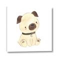 Picture of Watercolor Pug _GroupedProduct_Square_Mini_ _GroupedProduct_Square_Canvas_