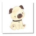 Picture of Watercolor Pug _GroupedProduct_Square_Mini_ _GroupedProduct_Square_Canvas_