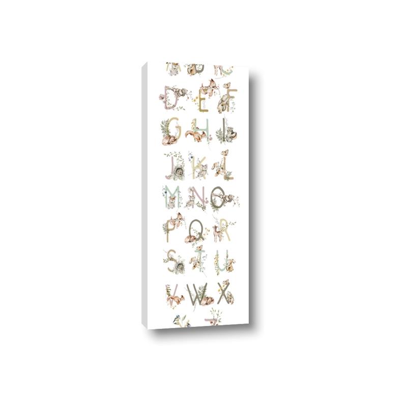 Picture of Woodland animals Alphabet _GroupedProduct_Panel_Portrait_Mini_ _GroupedProduct_Panel_Portrait_Canvas_