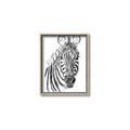 Picture of Sketched Zebras _GroupedProduct_Rectangle_Portrait_Mini_ _GroupedProduct_Rectangle_Portrait_Canvas_Framed_