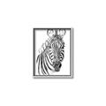 Picture of Sketched Zebras _GroupedProduct_Rectangle_Portrait_Mini_ _GroupedProduct_Rectangle_Portrait_Canvas_Framed_