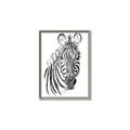 Picture of Sketched Zebras _GroupedProduct_Rectangle_Portrait_Mini_ _GroupedProduct_Rectangle_Portrait_Canvas_Framed_