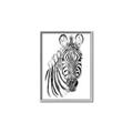 Picture of Sketched Zebras _GroupedProduct_Rectangle_Portrait_Mini_ _GroupedProduct_Rectangle_Portrait_Canvas_Framed_