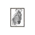 Picture of Sketched Zebras _GroupedProduct_Rectangle_Portrait_Mini_ _GroupedProduct_Rectangle_Portrait_Canvas_Framed_