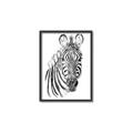 Picture of Sketched Zebras _GroupedProduct_Rectangle_Portrait_Mini_ _GroupedProduct_Rectangle_Portrait_Canvas_Framed_