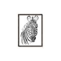 Picture of Sketched Zebras _GroupedProduct_Rectangle_Portrait_Mini_ _GroupedProduct_Rectangle_Portrait_Canvas_Framed_