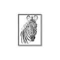 Picture of Sketched Zebras _GroupedProduct_Rectangle_Portrait_Mini_ _GroupedProduct_Rectangle_Portrait_Canvas_Framed_