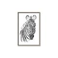 Picture of Sketched Zebras _GroupedProduct_Rectangle_Portrait_Mini_ _GroupedProduct_Rectangle_Portrait_Canvas_Framed_