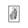 Picture of Sketched Zebras _GroupedProduct_Rectangle_Portrait_Mini_ _GroupedProduct_Rectangle_Portrait_Canvas_Framed_