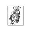 Picture of Sketched Zebras _GroupedProduct_Rectangle_Portrait_Mini_ _GroupedProduct_Rectangle_Portrait_Canvas_Framed_