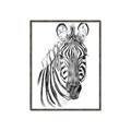 Picture of Sketched Zebras _GroupedProduct_Rectangle_Portrait_Mini_ _GroupedProduct_Rectangle_Portrait_Canvas_Framed_