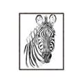 Picture of Sketched Zebras _GroupedProduct_Rectangle_Portrait_Mini_ _GroupedProduct_Rectangle_Portrait_Canvas_Framed_