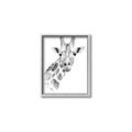 Picture of Sketched Giraffe _GroupedProduct_Rectangle_Portrait_Mini_ _GroupedProduct_Rectangle_Portrait_Canvas_Framed_