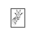 Picture of Sketched Giraffe _GroupedProduct_Rectangle_Portrait_Mini_ _GroupedProduct_Rectangle_Portrait_Canvas_Framed_
