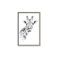 Picture of Sketched Giraffe _GroupedProduct_Rectangle_Portrait_Mini_ _GroupedProduct_Rectangle_Portrait_Canvas_Framed_