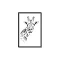 Picture of Sketched Giraffe _GroupedProduct_Rectangle_Portrait_Mini_ _GroupedProduct_Rectangle_Portrait_Canvas_Framed_