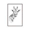Picture of Sketched Giraffe _GroupedProduct_Rectangle_Portrait_Mini_ _GroupedProduct_Rectangle_Portrait_Canvas_Framed_