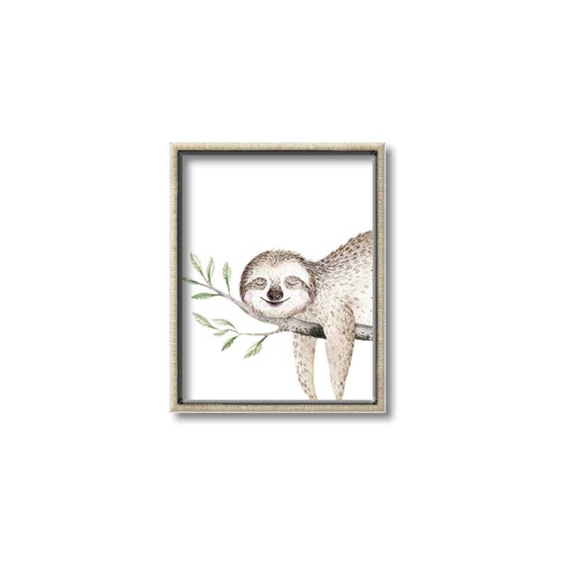 Picture of Kid sloth _GroupedProduct_Rectangle_Portrait_Mini_ _GroupedProduct_Rectangle_Portrait_Canvas_Framed_