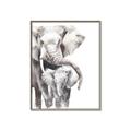 Picture of Elephant Cuddles  _GroupedProduct_Rectangle_Portrait_Mini_ _GroupedProduct_Rectangle_Portrait_Canvas_Framed_