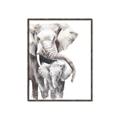 Picture of Elephant Cuddles  _GroupedProduct_Rectangle_Portrait_Mini_ _GroupedProduct_Rectangle_Portrait_Canvas_Framed_