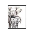 Picture of Elephant Cuddles  _GroupedProduct_Rectangle_Portrait_Mini_ _GroupedProduct_Rectangle_Portrait_Canvas_Framed_