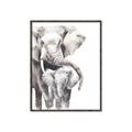 Picture of Elephant Cuddles  _GroupedProduct_Rectangle_Portrait_Mini_ _GroupedProduct_Rectangle_Portrait_Canvas_Framed_