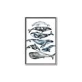 Picture of Fish Pattern _GroupedProduct_Rectangle_Portrait_Mini_ _GroupedProduct_Rectangle_Portrait_Canvas_Framed_