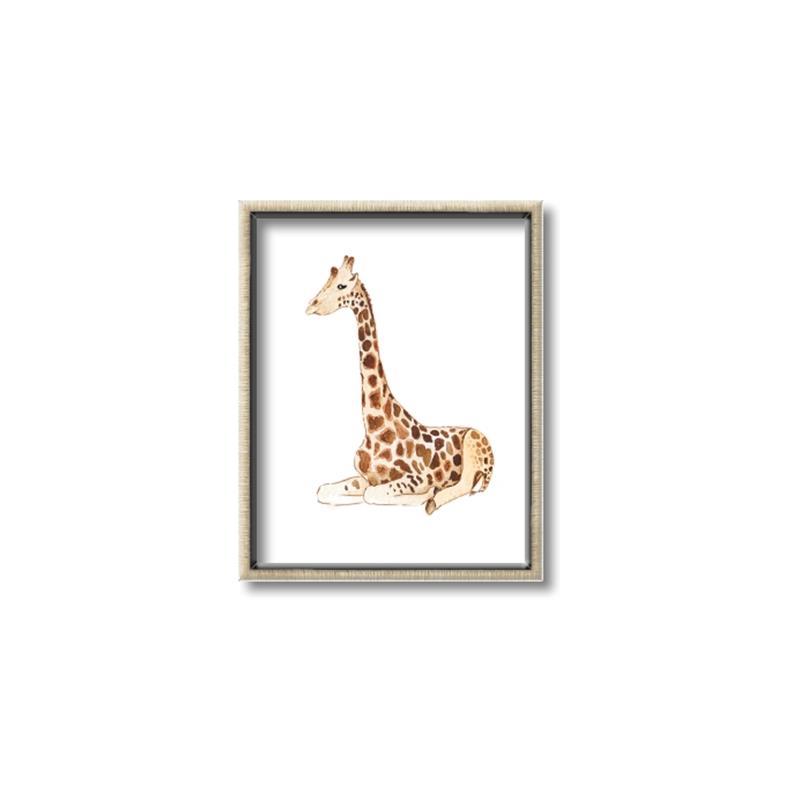 Picture of Cute Baby Giraffe _GroupedProduct_Rectangle_Portrait_Mini_ _GroupedProduct_Rectangle_Portrait_Canvas_Framed_