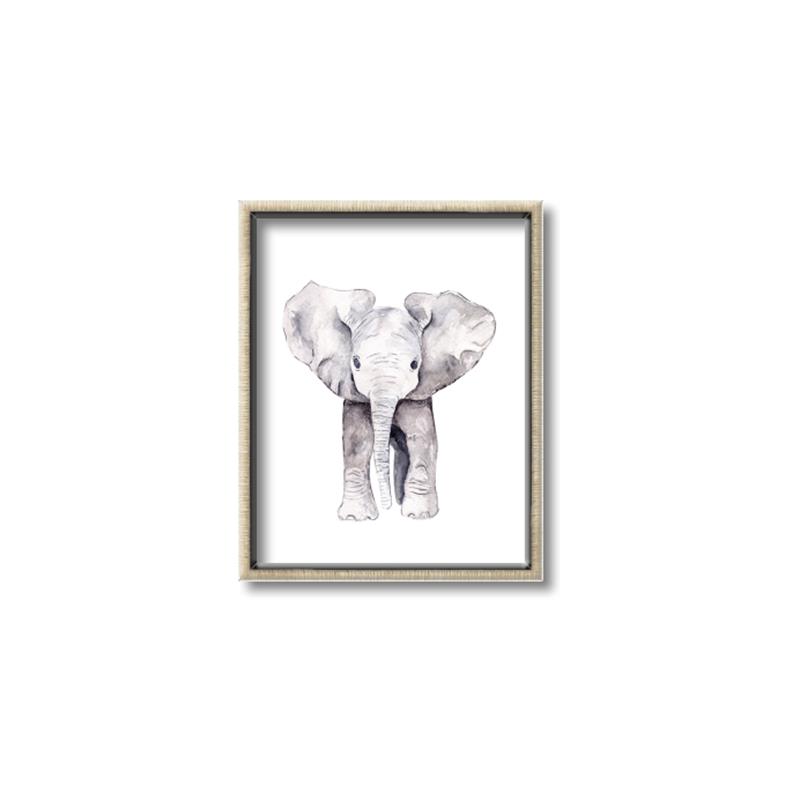 Picture of Cute Baby Elephant _GroupedProduct_Rectangle_Portrait_Mini_ _GroupedProduct_Rectangle_Portrait_Canvas_Framed_