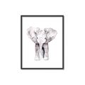Picture of Cute Baby Elephant _GroupedProduct_Rectangle_Portrait_Mini_ _GroupedProduct_Rectangle_Portrait_Canvas_Framed_