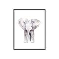 Picture of Cute Baby Elephant _GroupedProduct_Rectangle_Portrait_Mini_ _GroupedProduct_Rectangle_Portrait_Canvas_Framed_