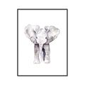 Picture of Cute Baby Elephant _GroupedProduct_Rectangle_Portrait_Mini_ _GroupedProduct_Rectangle_Portrait_Canvas_Framed_