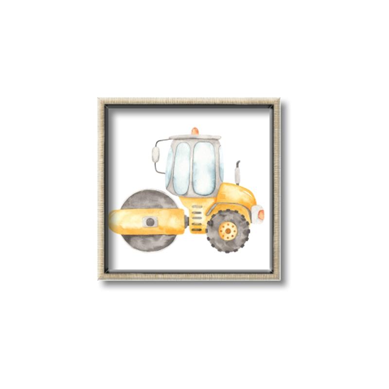 Picture of Bulldozer _GroupedProduct_Square_Mini_ _GroupedProduct_Square_Canvas_Framed_