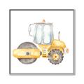 Picture of Bulldozer _GroupedProduct_Square_Mini_ _GroupedProduct_Square_Canvas_Framed_