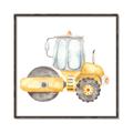Picture of Bulldozer _GroupedProduct_Square_Mini_ _GroupedProduct_Square_Canvas_Framed_