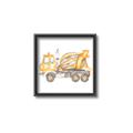 Picture of Concrete mixer truck _GroupedProduct_Square_Mini_ _GroupedProduct_Square_Canvas_Framed_