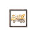 Picture of Concrete mixer truck _GroupedProduct_Square_Mini_ _GroupedProduct_Square_Canvas_Framed_