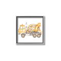 Picture of Concrete mixer truck _GroupedProduct_Square_Mini_ _GroupedProduct_Square_Canvas_Framed_