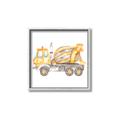 Picture of Concrete mixer truck _GroupedProduct_Square_Mini_ _GroupedProduct_Square_Canvas_Framed_