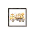 Picture of Concrete mixer truck _GroupedProduct_Square_Mini_ _GroupedProduct_Square_Canvas_Framed_