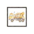 Picture of Concrete mixer truck _GroupedProduct_Square_Mini_ _GroupedProduct_Square_Canvas_Framed_