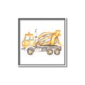 Picture of Concrete mixer truck _GroupedProduct_Square_Mini_ _GroupedProduct_Square_Canvas_Framed_