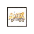 Picture of Concrete mixer truck _GroupedProduct_Square_Mini_ _GroupedProduct_Square_Canvas_Framed_