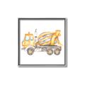 Picture of Concrete mixer truck _GroupedProduct_Square_Mini_ _GroupedProduct_Square_Canvas_Framed_