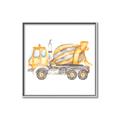 Picture of Concrete mixer truck _GroupedProduct_Square_Mini_ _GroupedProduct_Square_Canvas_Framed_