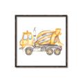 Picture of Concrete mixer truck _GroupedProduct_Square_Mini_ _GroupedProduct_Square_Canvas_Framed_