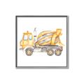 Picture of Concrete mixer truck _GroupedProduct_Square_Mini_ _GroupedProduct_Square_Canvas_Framed_