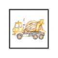 Picture of Concrete mixer truck _GroupedProduct_Square_Mini_ _GroupedProduct_Square_Canvas_Framed_