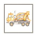Picture of Concrete mixer truck _GroupedProduct_Square_Mini_ _GroupedProduct_Square_Canvas_Framed_
