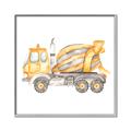 Picture of Concrete mixer truck _GroupedProduct_Square_Mini_ _GroupedProduct_Square_Canvas_Framed_